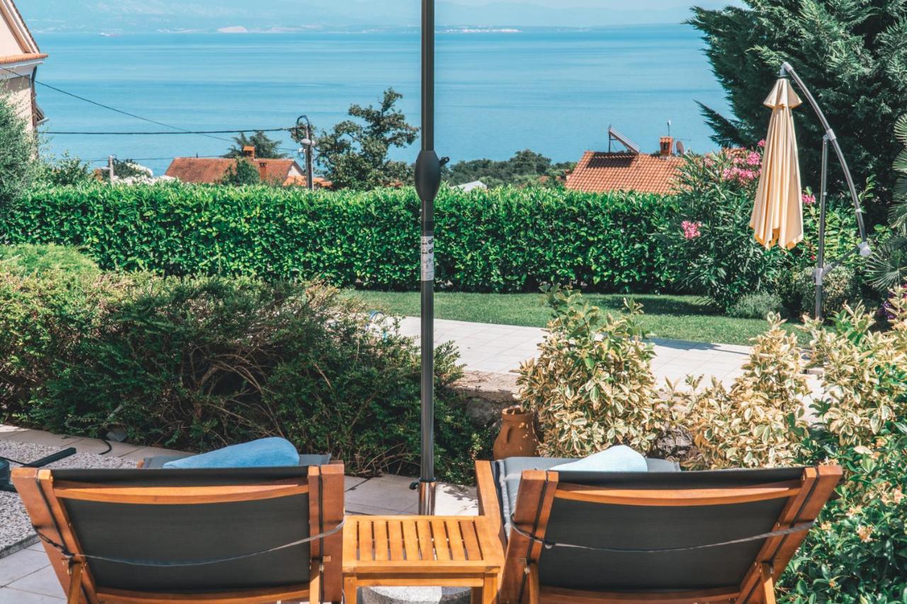 Panoramic Apartment Sea View And Pool Opatija Ičići Dış mekan fotoğraf